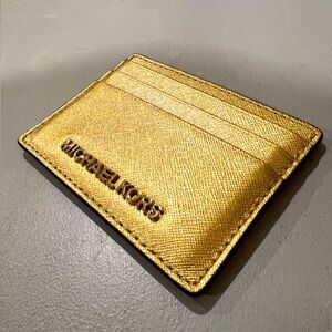 Gold Michael Kors Card Wallet